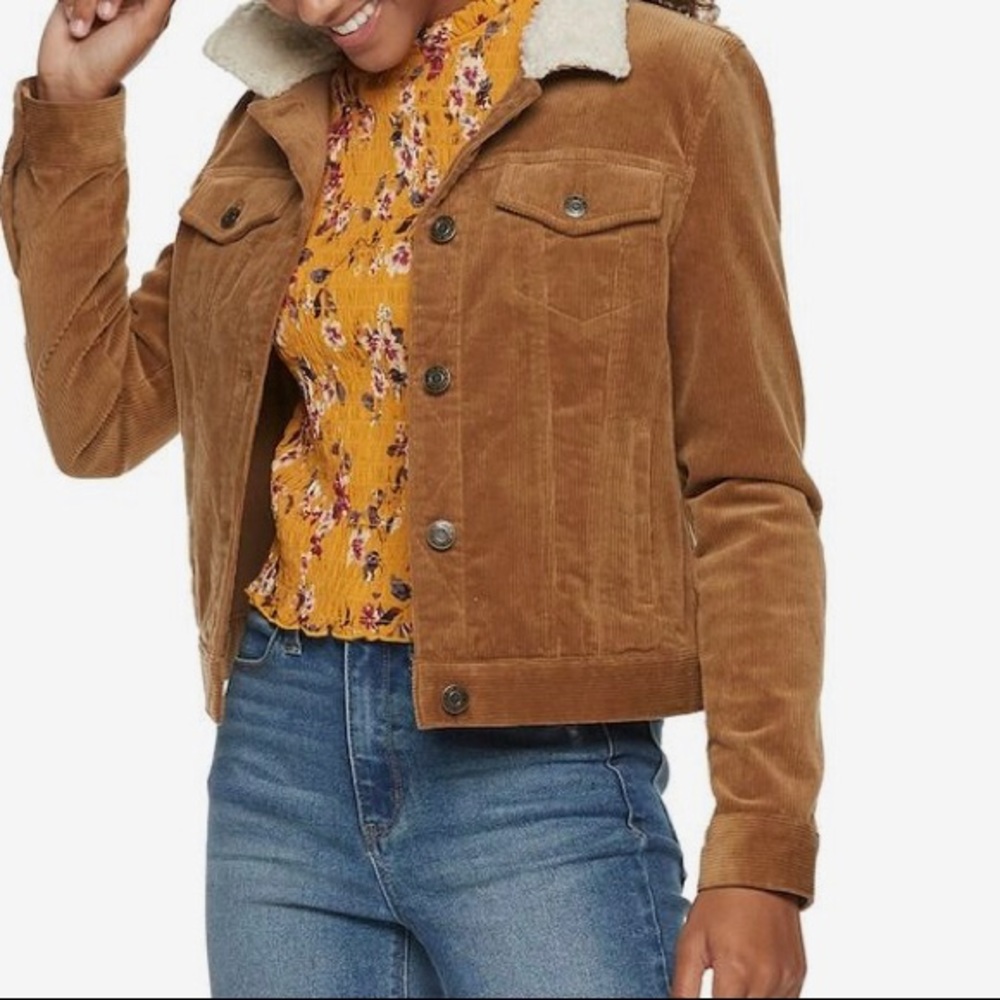 Corduroy Sherpa jacket coat